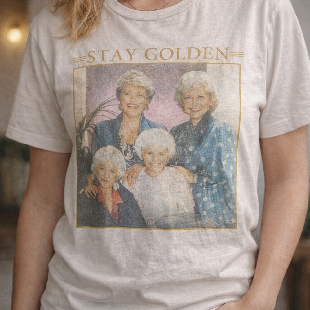 Stay Golden Graphic Tee - unisex oversized M